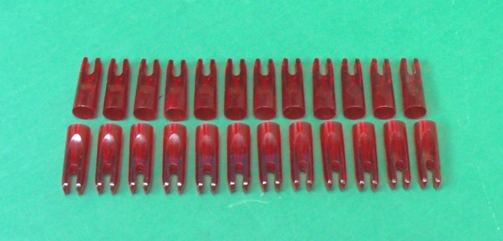 Bohning Legend II Arrow Nocks - 9/32" Ruby Red - 2 Dozen