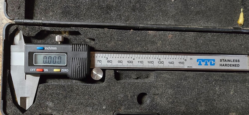 TTC Electronic Digital Caliper, 0 - 6" (0 - 150mm) Range