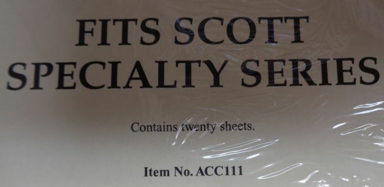 Scott Specialty Quadrilled Quad-ruled blank stamp pages pack 20 ACC111 Border B