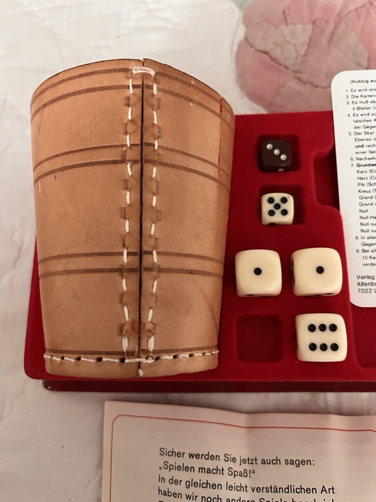 German Dice Game – German instructions RARE FIND