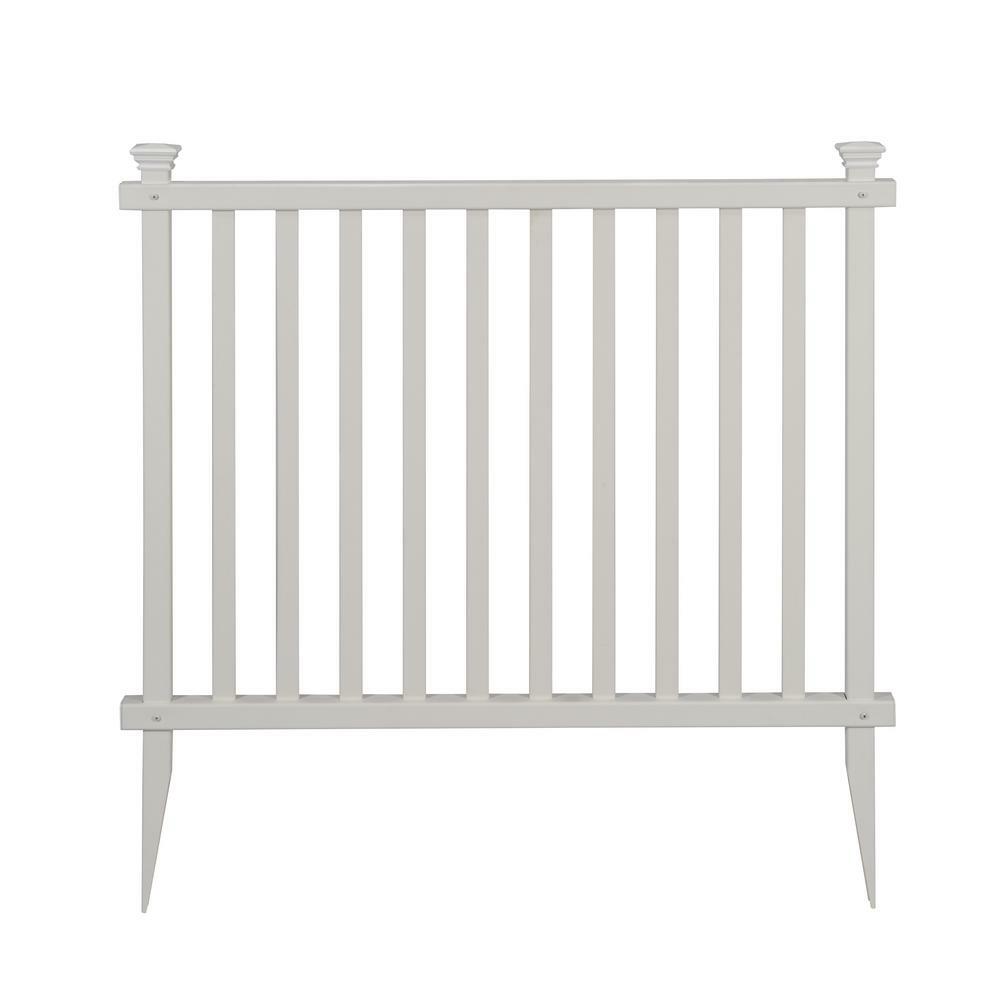 Zippity Outdoor Products Garden Picket Fence Panel Kit 3 ft. H No-Dig (2-Pack)