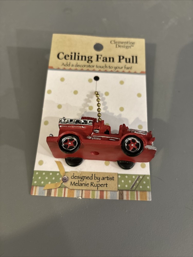 Clementine Design Ceiling Fan Pull Fire Truck Engine 232 Melanie Rupert TN