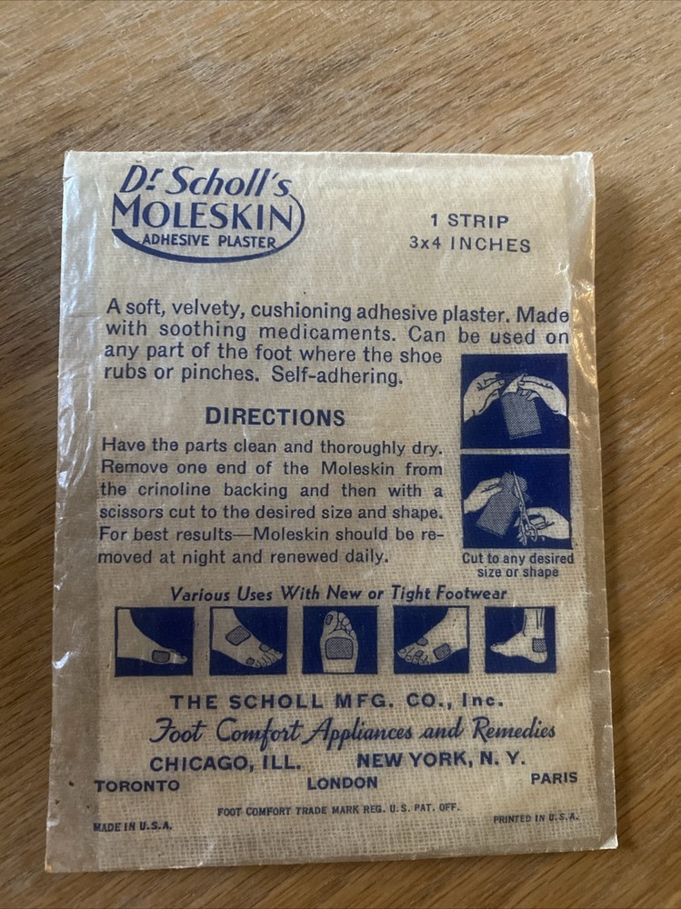 Vintage Dr Scroll’s Moleskin Patch 3”x4”