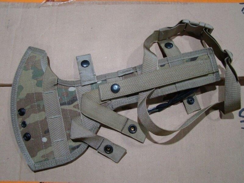 Ontario Spec Plus SP16 SPAX Axe Survival Tool & Camo Scabbard