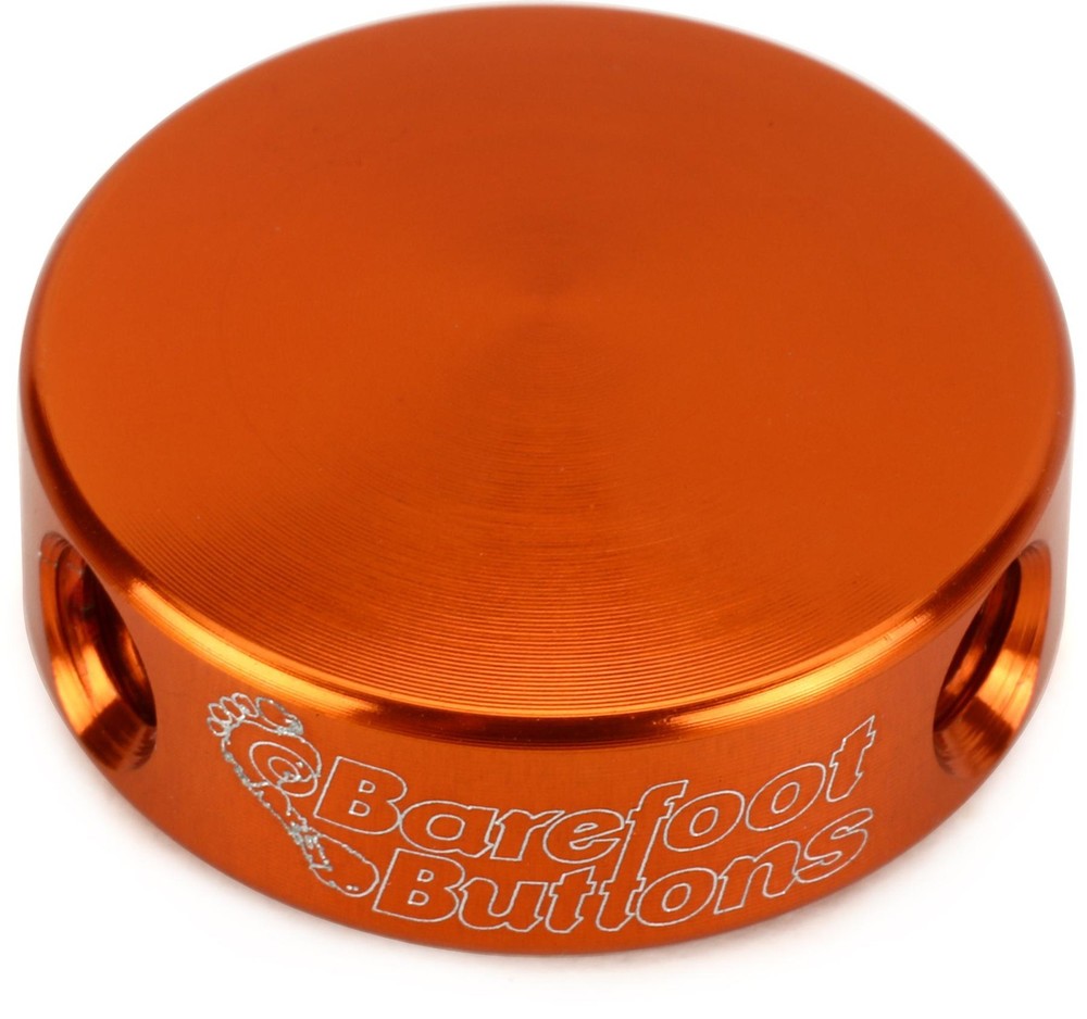 Barefoot Buttons V1 Mini Footswitch Cap - Orange (5-pack) Bundle