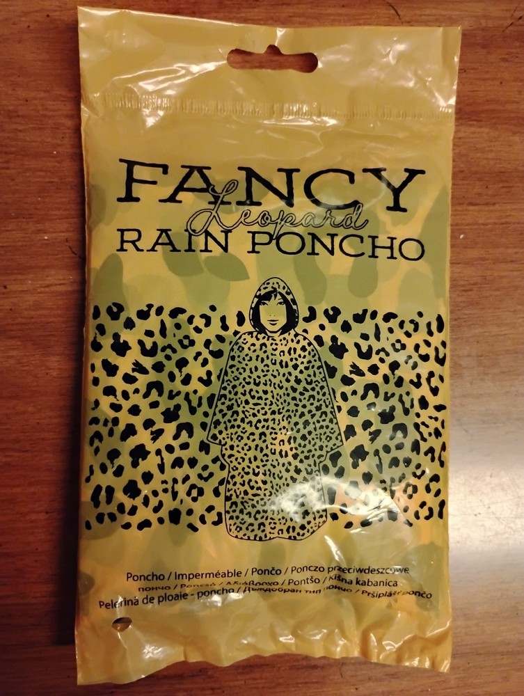 Poncho Leopard Rain Poncho