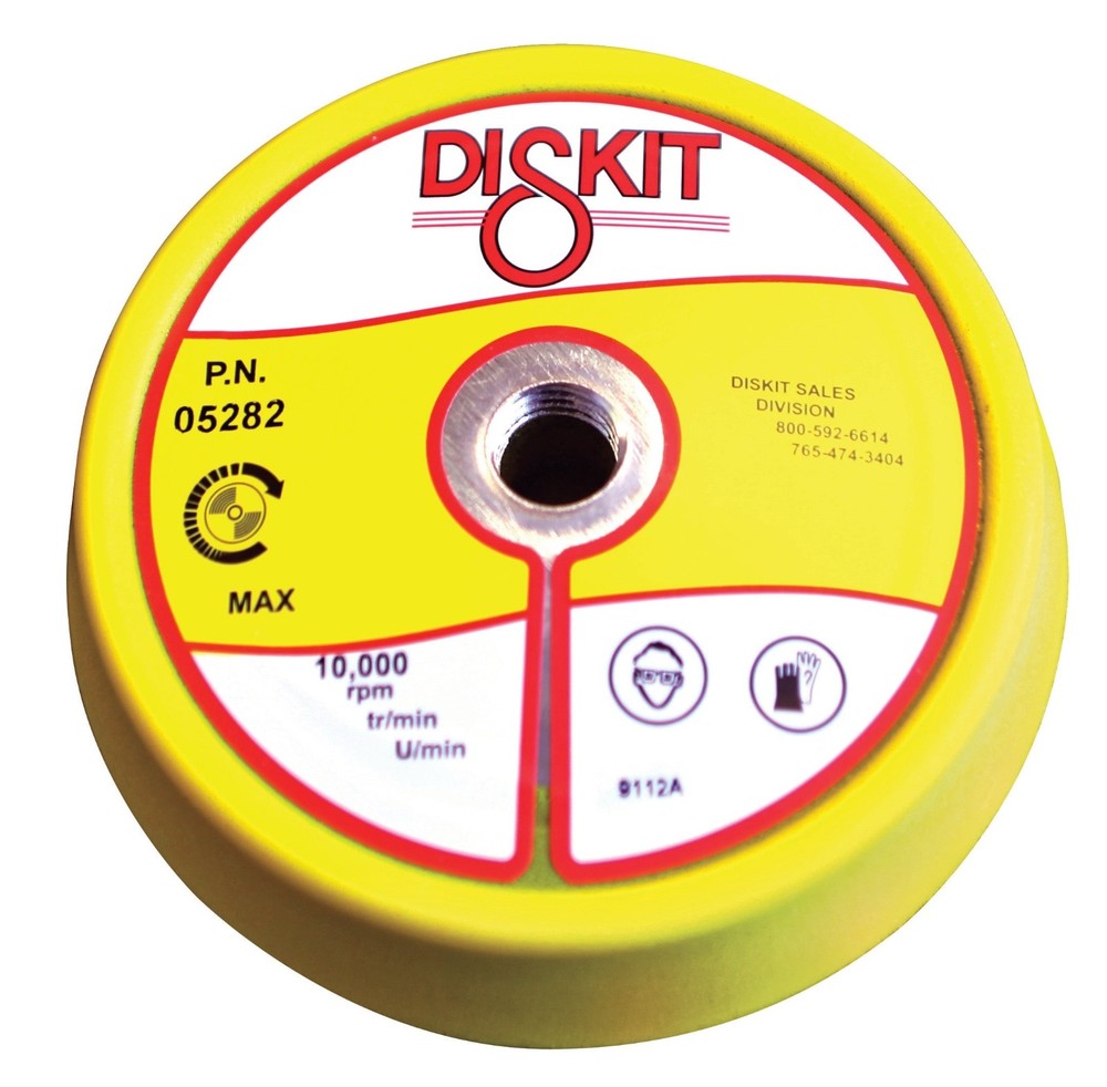 Diskit 5" Backer Pad – Slant PSA, 5/8-11 Female