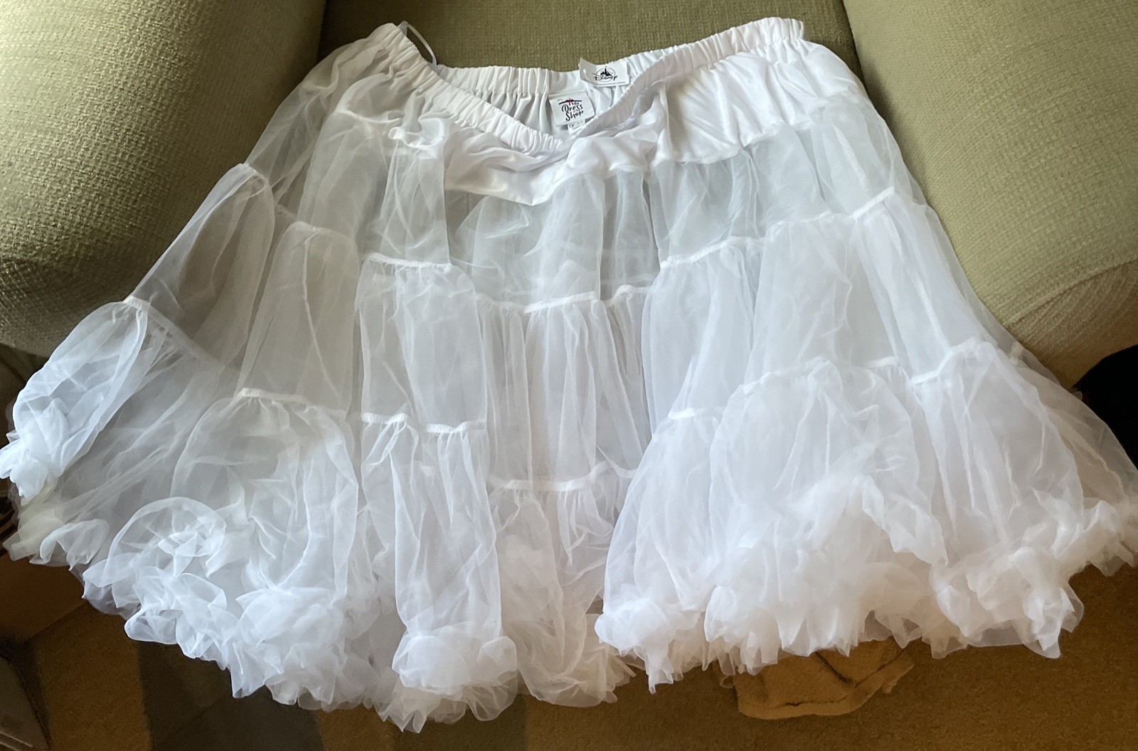 Disney Dress Shop White Crinoline PinUp Petticoat Skirt Womens Plus 1X - 3X NWT