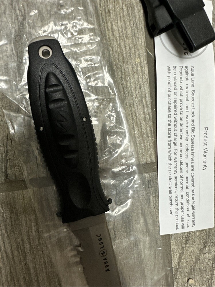 Aqualung Big Squeze Dive Knive Titanium.Black/Dark Grey
