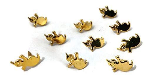 Large Gold Halloween Ghost Brads