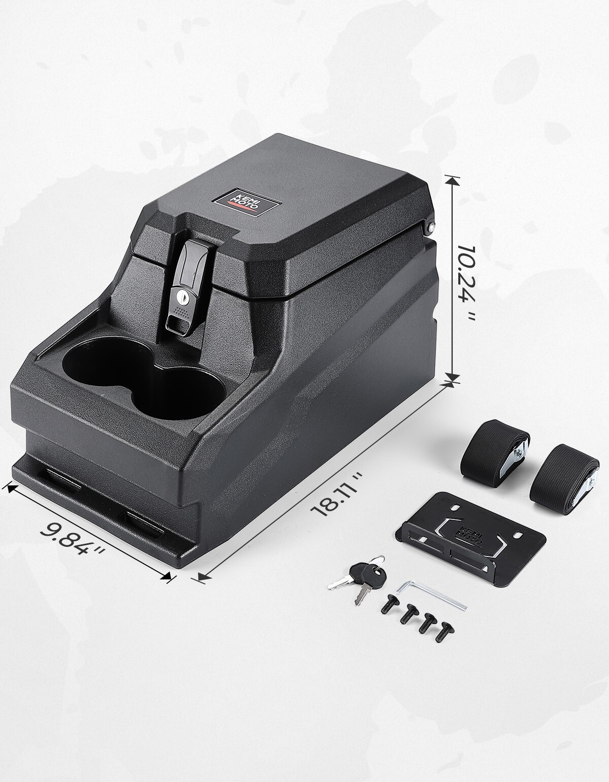 Bench Seat Center Console Armrest Box For Polaris Ranger XP 1000/ Crew 2017-2025