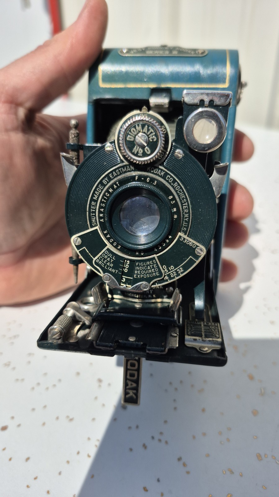 Kodak Eastman Blue Vest Pocket III Folding Bellows Camera