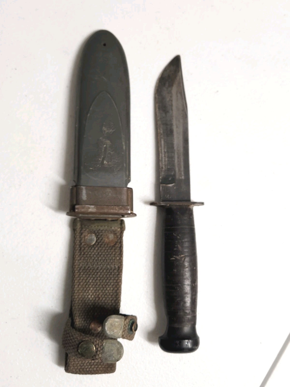 wwii camillus knife U.S.N Mark 1 Lighting Knife With Sheath