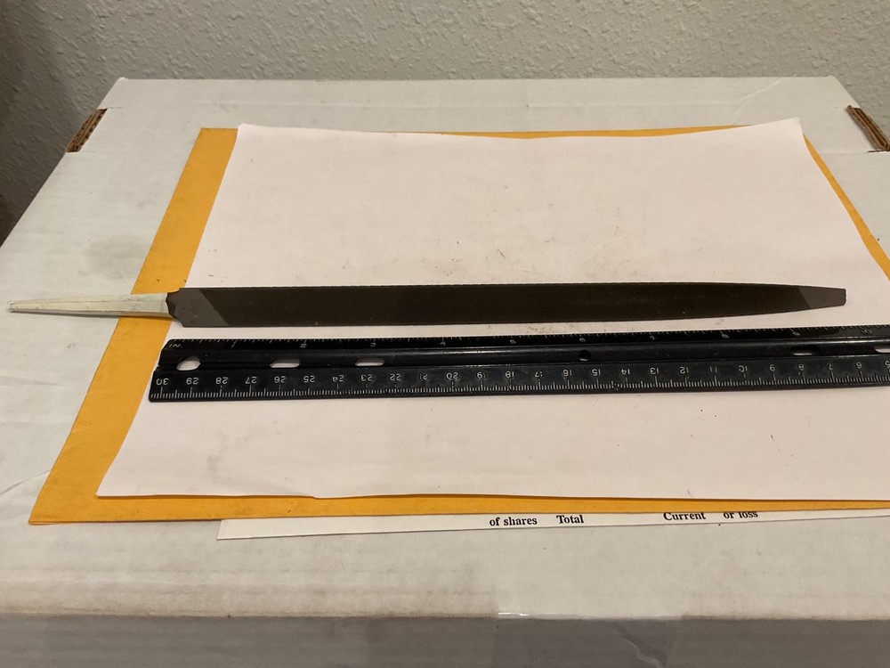 New Heller 10" Slim Taper File (Triangle), Smooth Cut