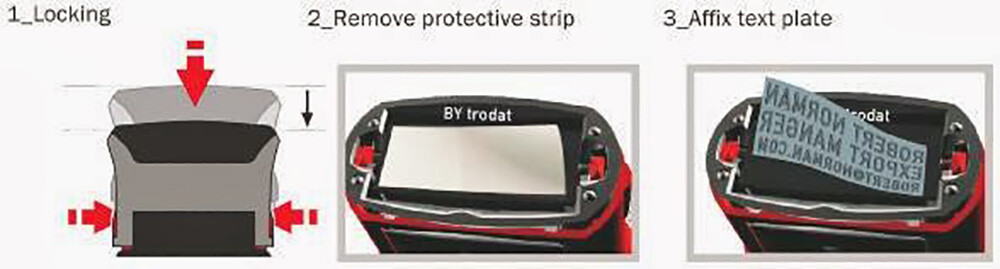 Replacement Rubber Plate (Die Plate) For Any Square Self Inking Stamp