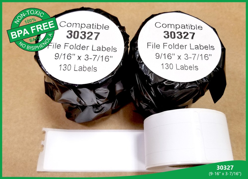 File Folder Labels 8 Rolls 130 per roll Compatible w/ Dymo® Printers 30327
