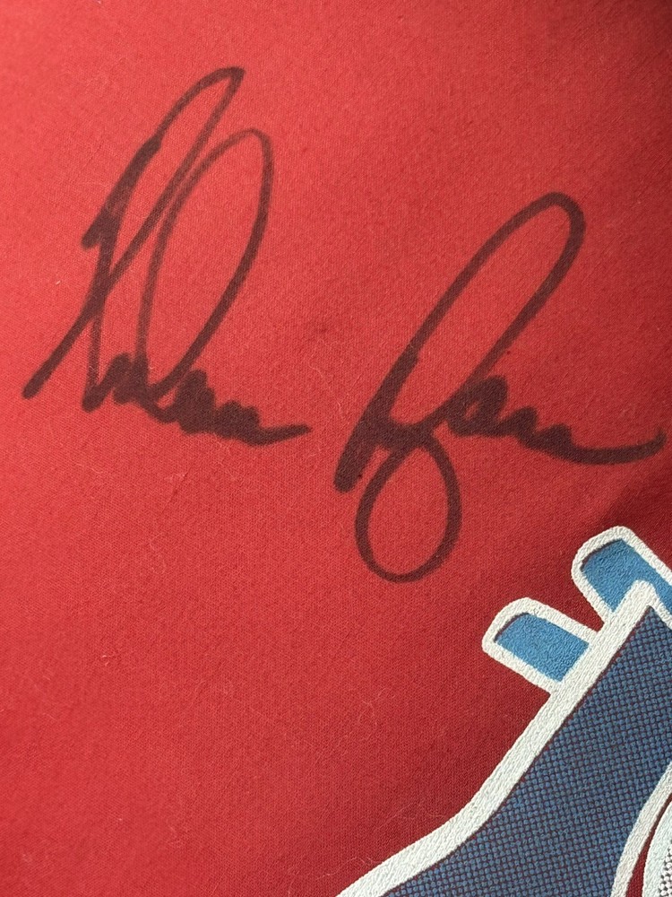 Nolan Ryan Personal Heart Pillow from 2000 Double Bypass Surgery – Hand Signed