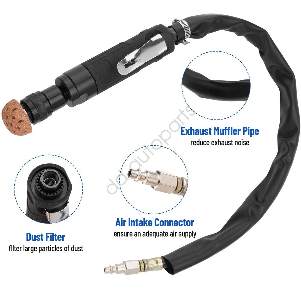 Tire Patch & Polish Kit: 2500 RPM Buffer, Scraper, Roller, Durable Wheel