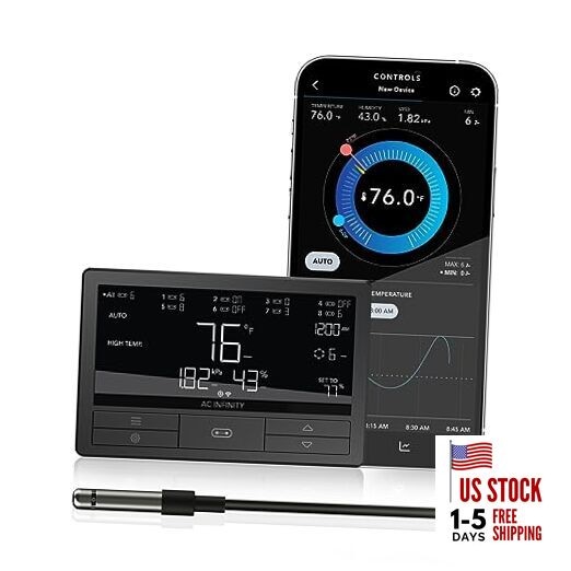 Controller 69 PRO+, Smart Environmental Controller 8-Port with Temp,