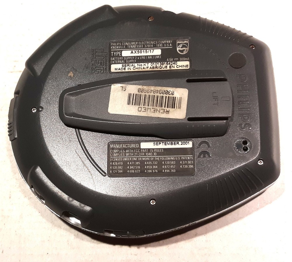 Vintage Philips #AX 5015/17 Portable CD Player.