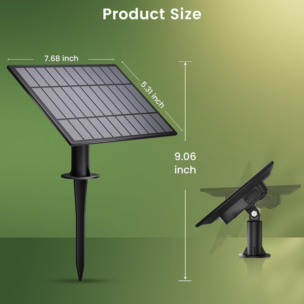 Replacement Solar Panel - Compatible with Solar Powered Outdoor String Lights -