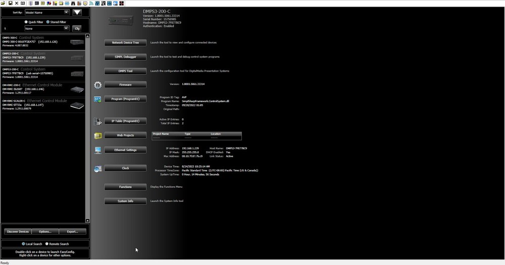 Crestron 3-Series DMPS3-200-C Digital Media Presentation System Tested & Updated