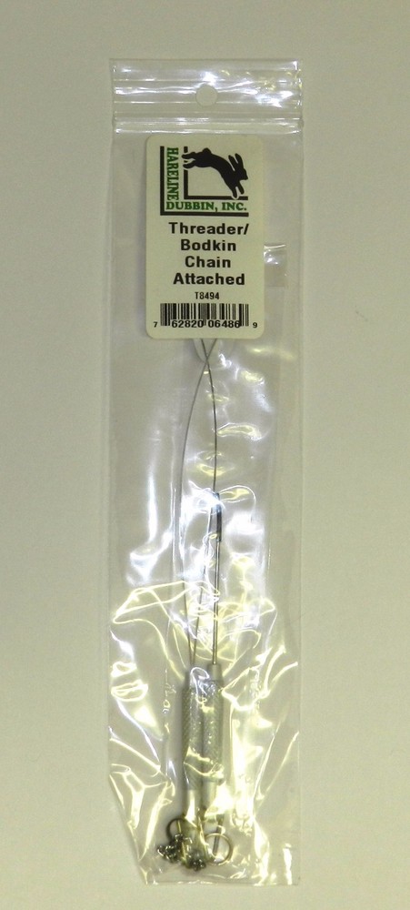 FLY TYING THREADER AND BODKIN CHAIN ATTACHED FLY & JIG TYING TOOL #T8494