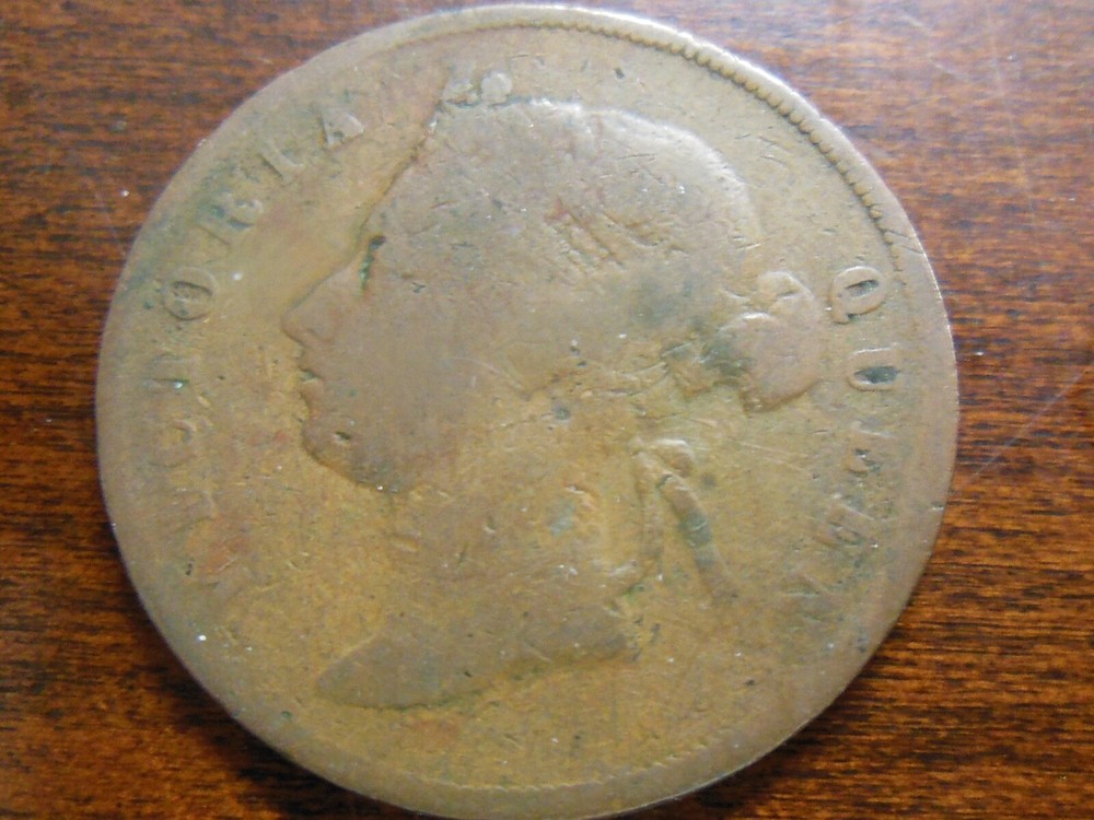 1883 Malaysia One Cent Straits Settlement Coin