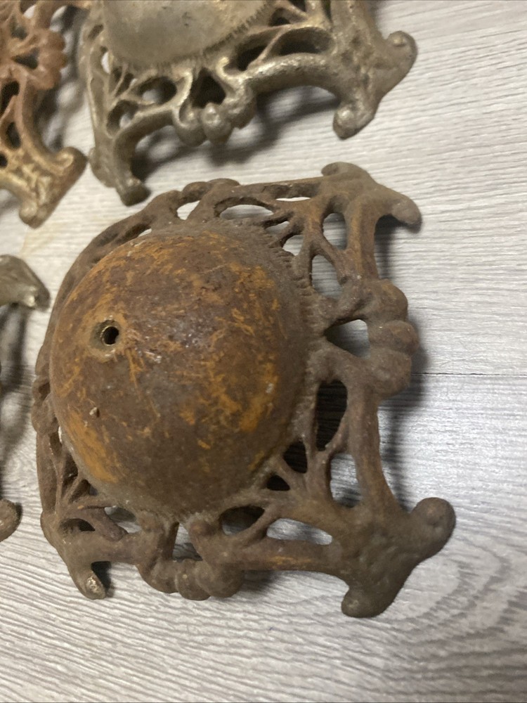 (4) Antique Edwardian Hat Stand Bases Only