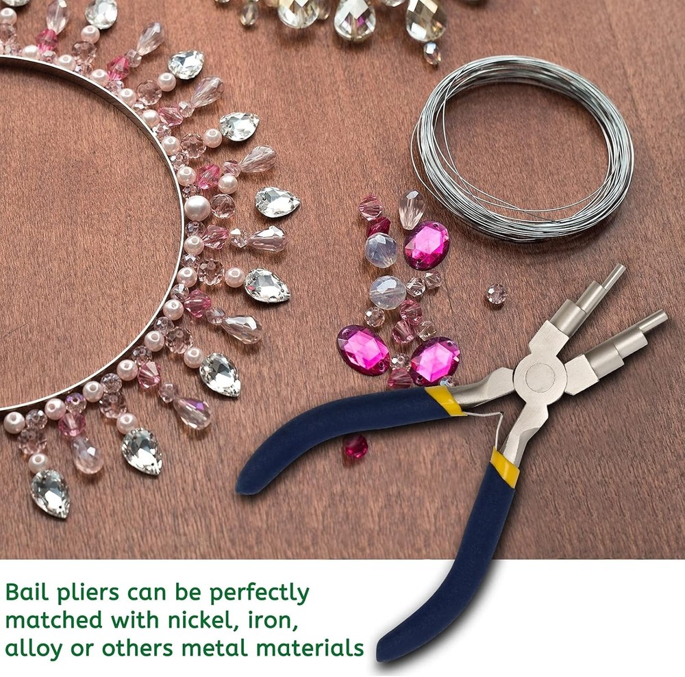 Bail Forming Pliers for Jewelry Wire Loop Making