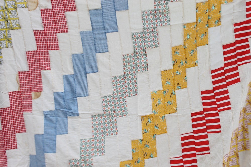 Antique Brick’in It Heirloom Patchwork Quilt Top