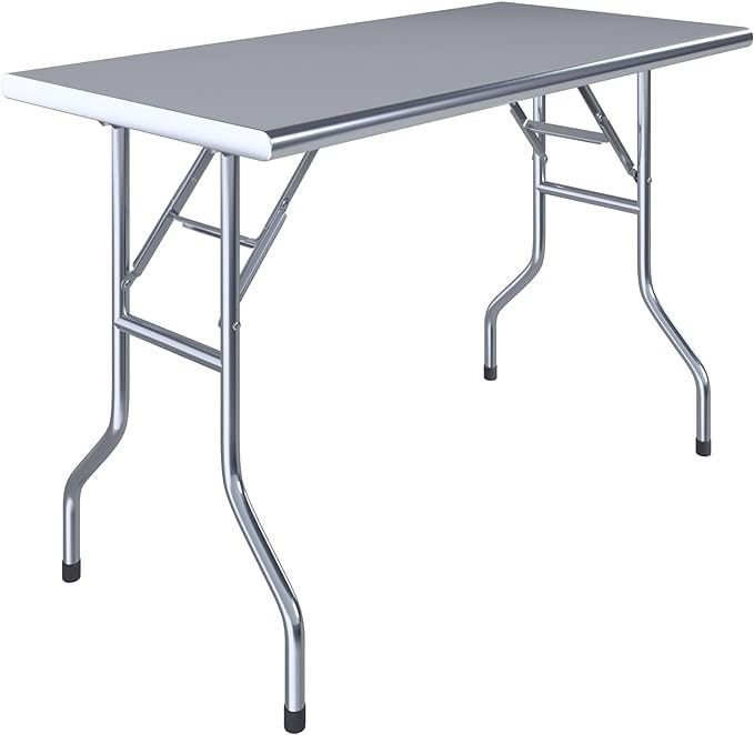Stainless Steel Folding Work Table | Open Base Utility Table NSF