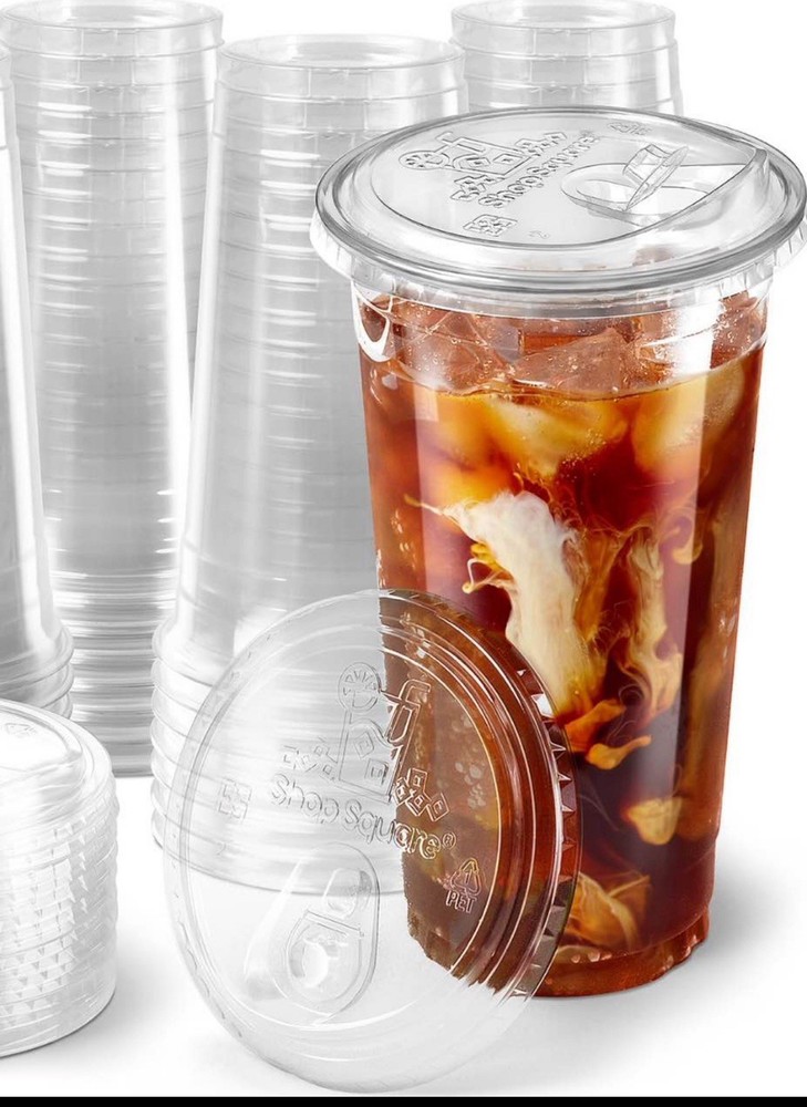 32oz Pet Cups With Lids 200 pack