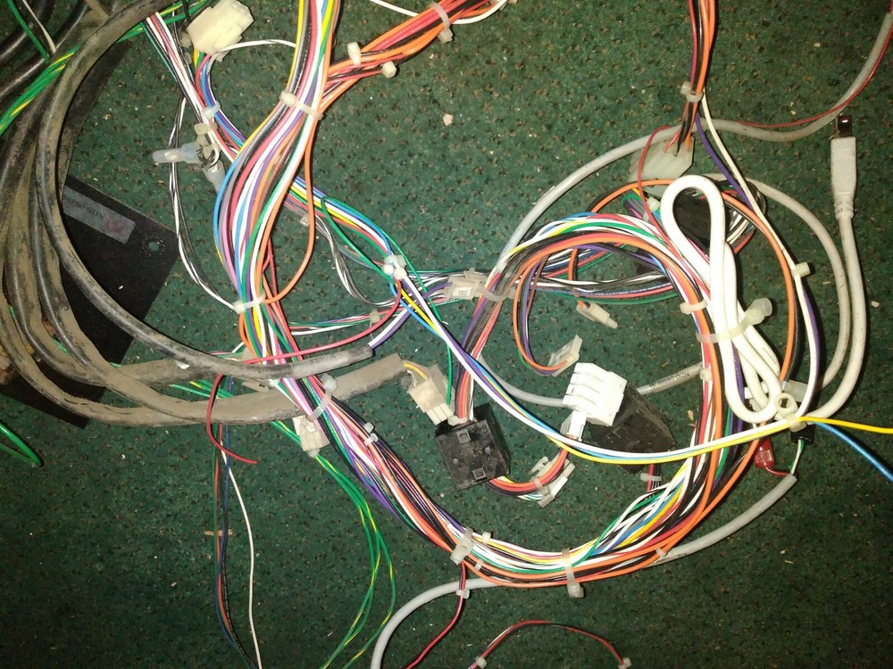 sega ninja assault arcade pcb wires #30