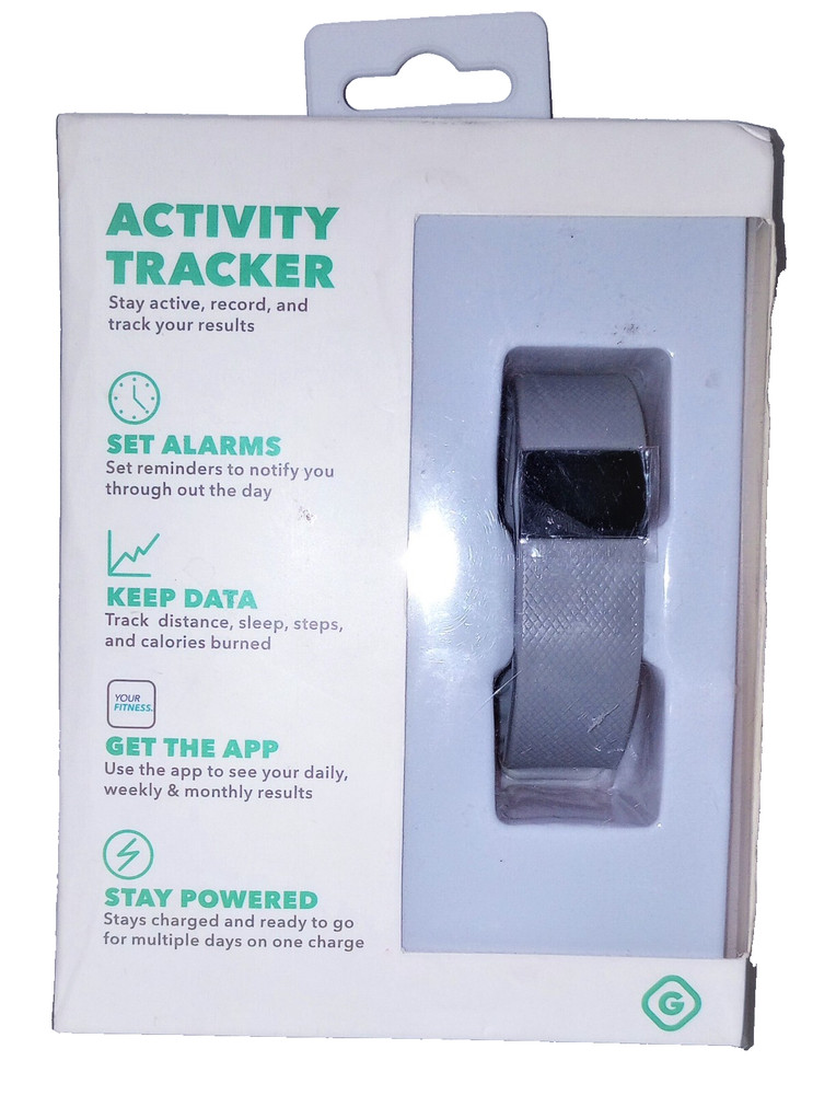 Bluetooth Activity Tracker (GEMS) - iOS & Android - Adjustable Size - Gray - New