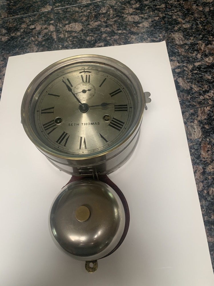 Seth Thomas Ships Clock With Outside Bell