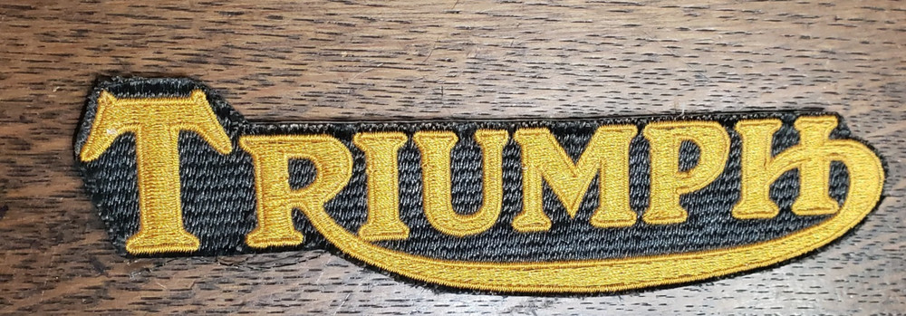Triumph Car Motorcycle Biker Jacket Patch Vintage Sewing Crafts