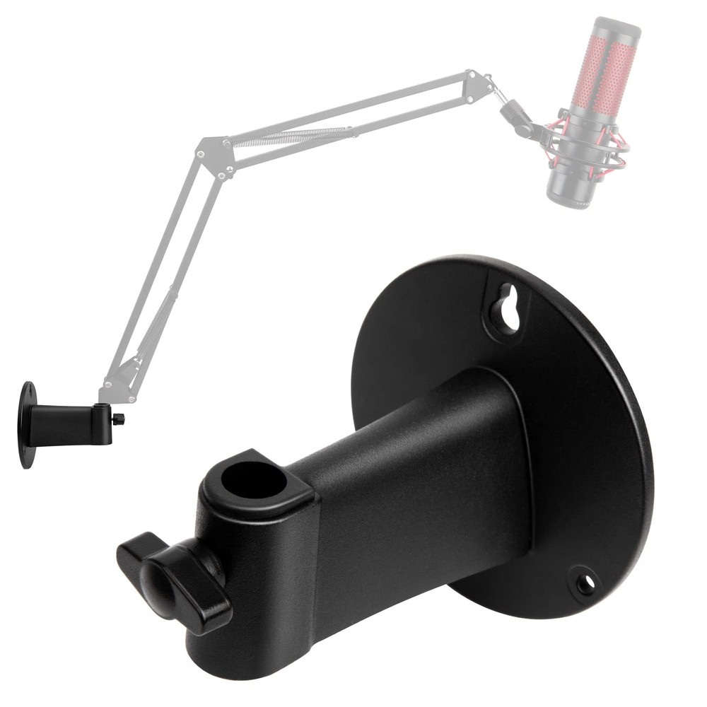 Microphone Wall Mount Boom Arm - Microphone Wall Mount for Mic holder,Horizontal