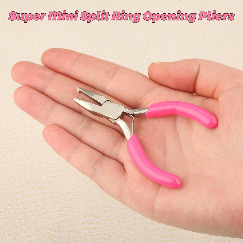 Split Ring Pliers for Jewelry Making, 3" Small Ring Opening Pliers Precision Rin