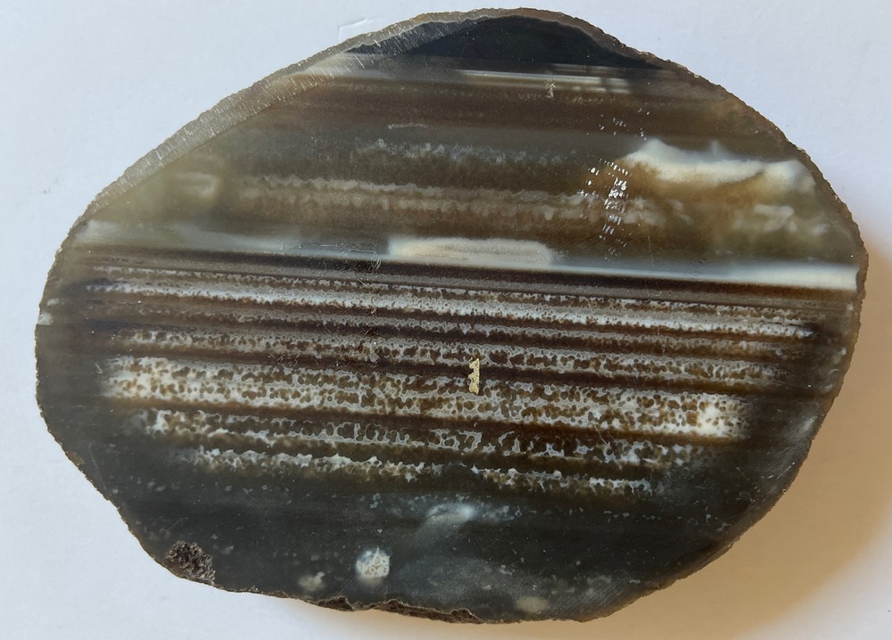 Brown Sliced Geode 5”x4”x1” 17oz
