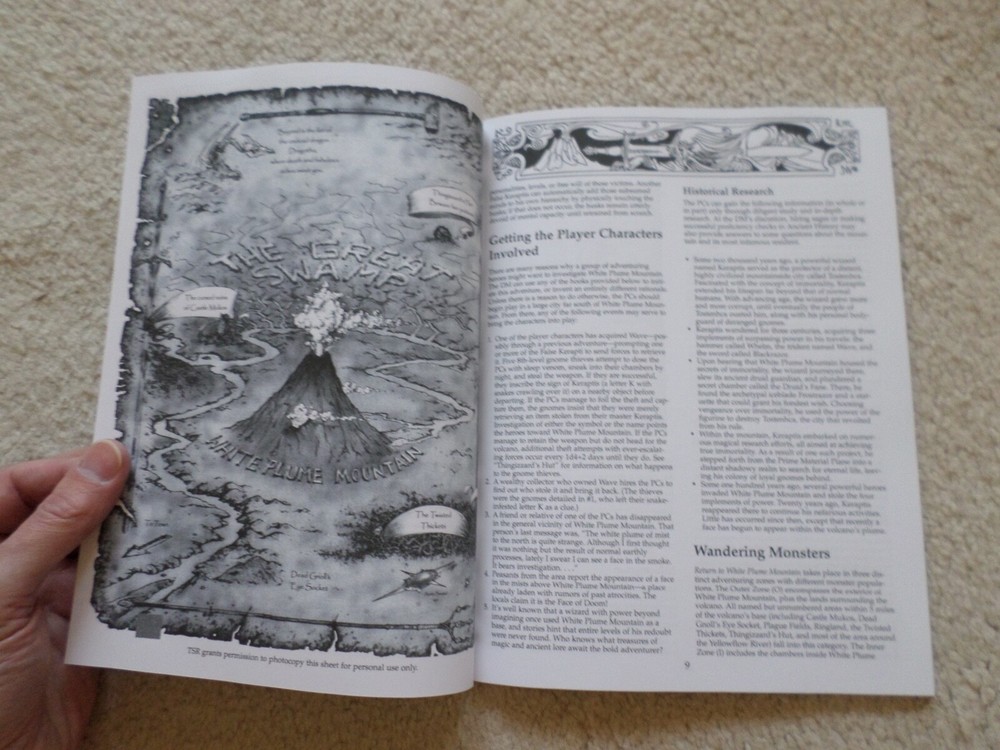 Return to White Plume Mountain Dungeons & Dragons adventure module