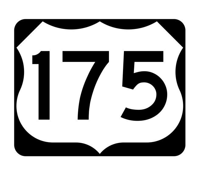 US Route 175 Sticker Decal