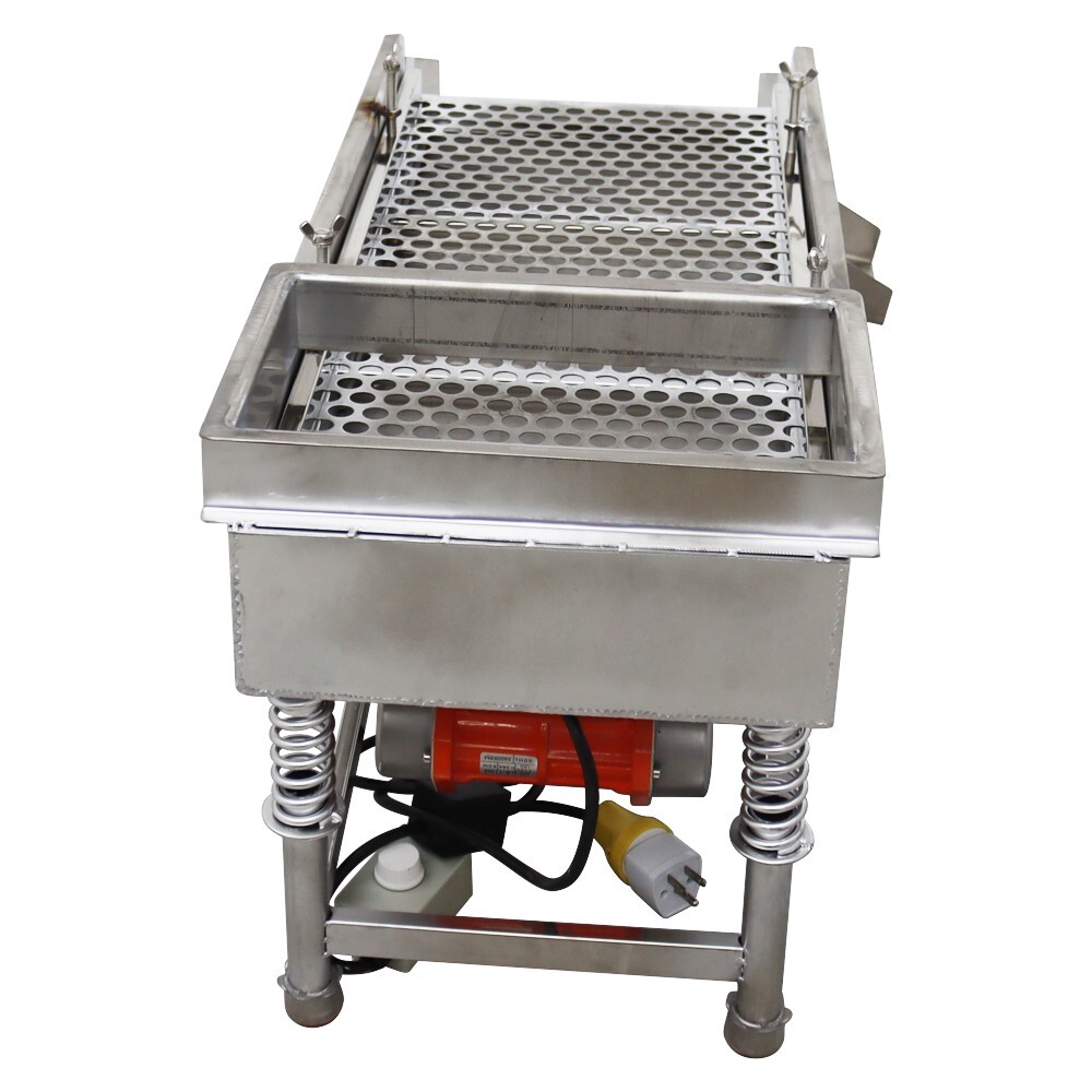 Easy Operation 15mmSieve Electric Linear Vibrating Screen One Layer JG30-75 110V