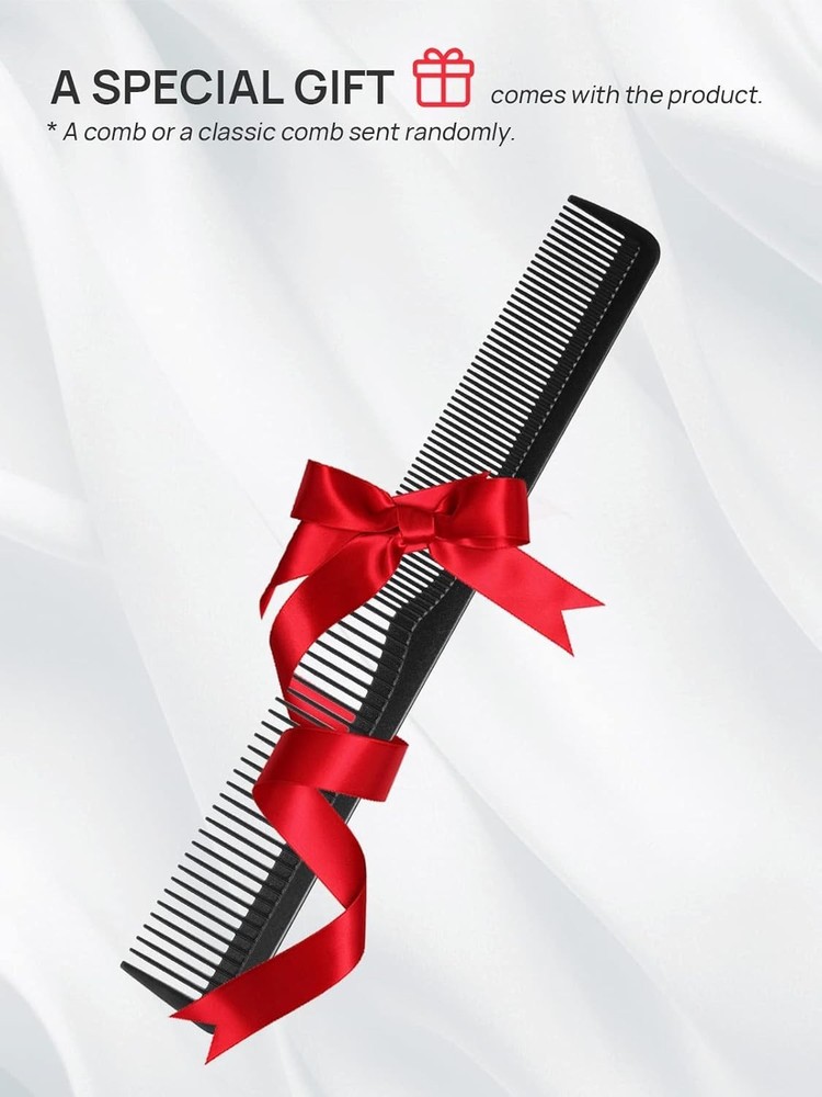 Foldable Hand Mirror - Black Classic Design with No Distortion, Includes Comb