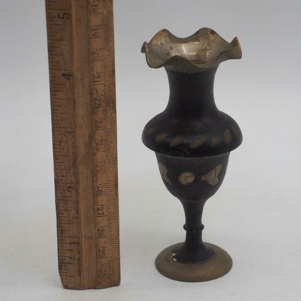 Brass Vase Damascene made in India