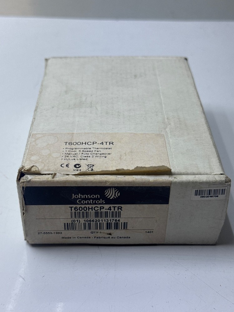 JOHNSON CONTROLS T600HCP-4TR THERMOSTAT CONTROLLERS