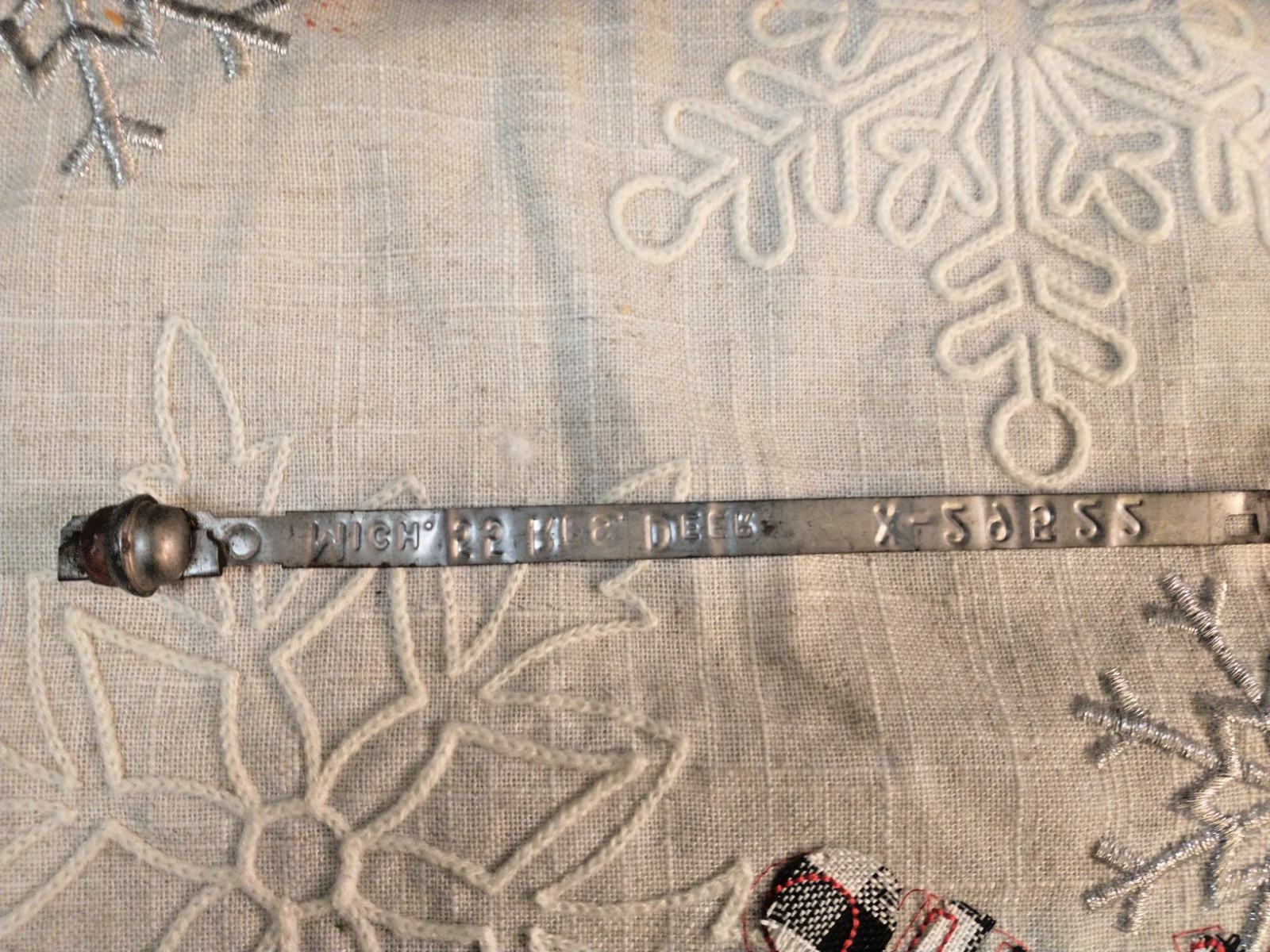 Vintage 1955 Michigan Deer Game Tag Metal Hunting License X-29522