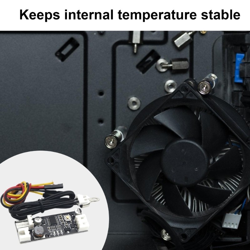 Adjustable 12VDC PWM Fan Temperature Controller for Computer Case