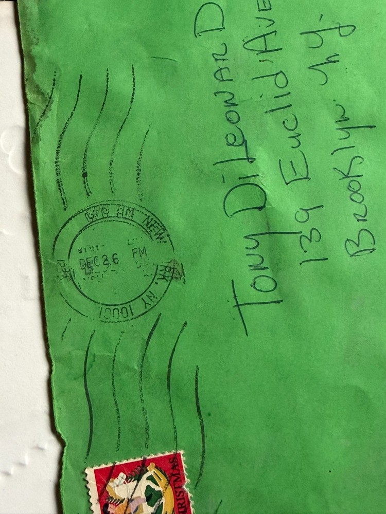 KISS Christmas Card PETER CRISS Signed 1979 Vintage Kiss Aucoin Memorabilia