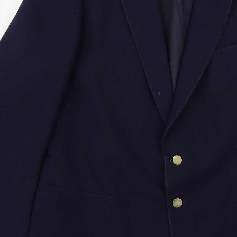Vintage St Michael Mens Blue Polyester Blend Blazer Size 44